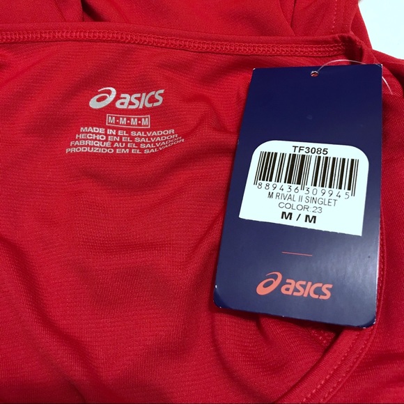 ❌SOLD❌ ASICS NWT Performance Rival II Singlet for Men M - Picture 8 of 10